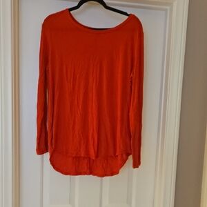 Halogen Vibrant Orange Long Sleeve Tee